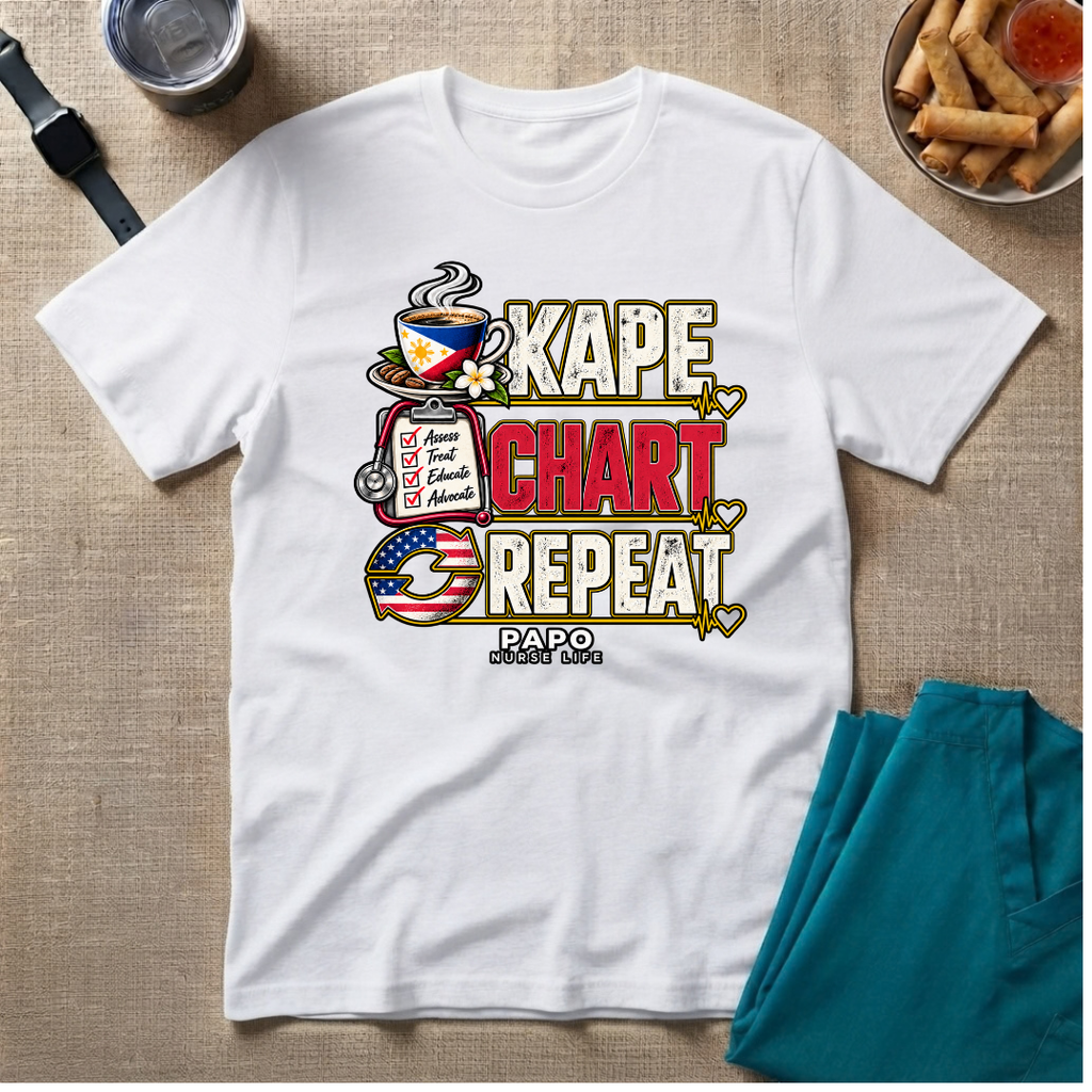 Kape Chart Repeat T-Shirt